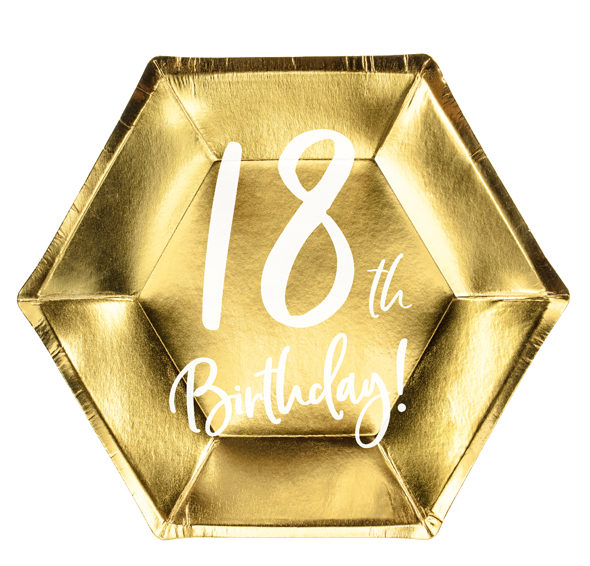 Platos 18 Birthday para cumpleaños • Mi Fiesta de Papel