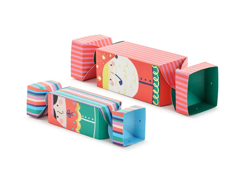 Cajas de regalo Papá Noel y elfo Cajas de regalo Papá Noel y elfo