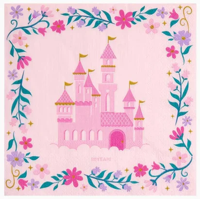 Servilletas castillo princesa Servilletas castillo princesa